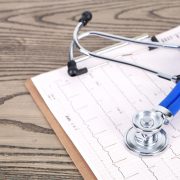 a stethoscope and clip board