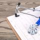a stethoscope and clip board