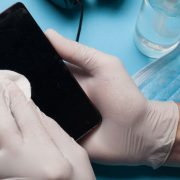 Cleaning mobile phone